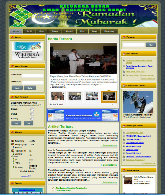 Pembuatan Blog dan Website Gratis Download 7 Template