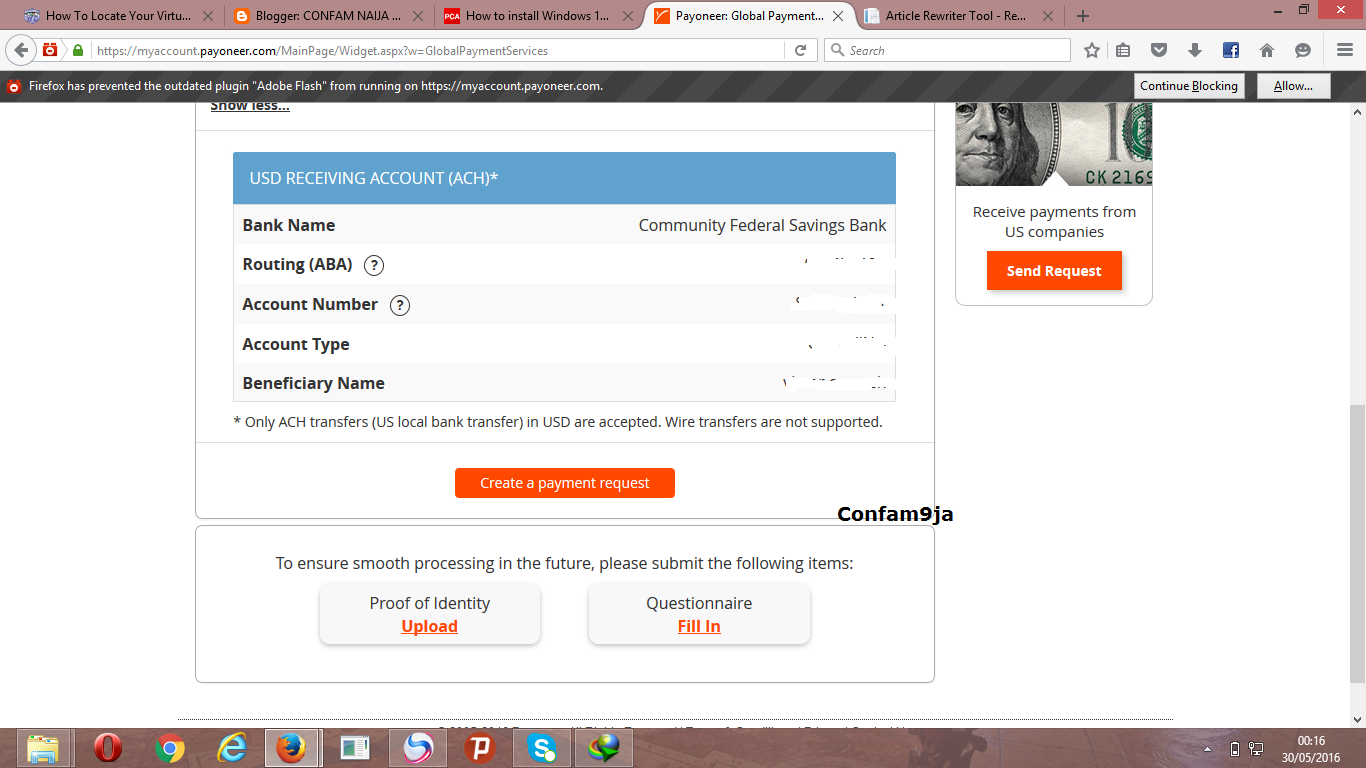 How To Find Your Virtual Payoneer Bank Account Details CONFAM NAIJA payoneer-account-create-how-to-create-payoneer-account-payoneer