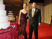 The newlyweds Dennis and Li Hong