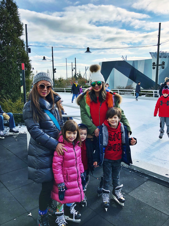 Maggie Daley Ice Skating with Family