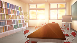 anime library background landscape bg