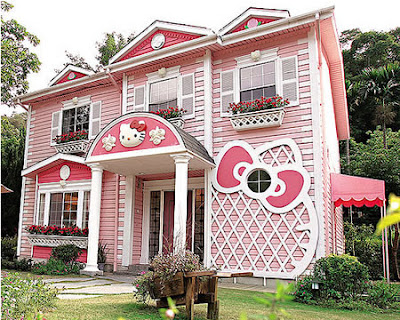 Hello Kitty hotel building house