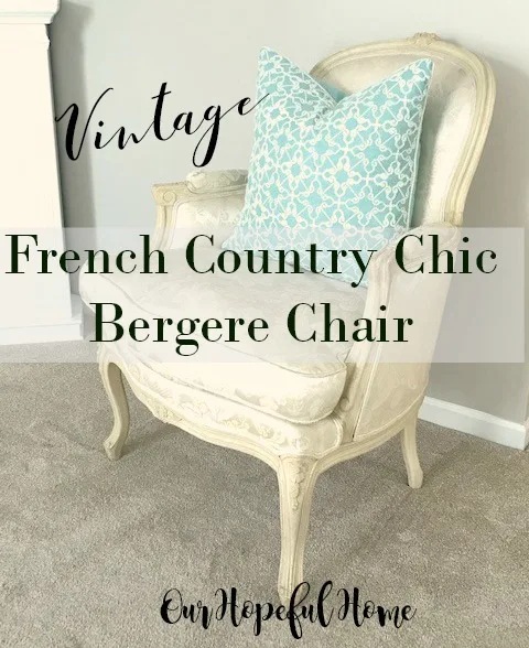 vintage French bergere chair