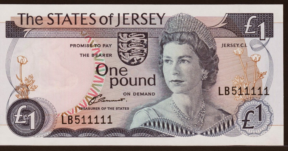 Jersey 1 Pound banknote 1976 Queen Elizabeth IIWorld Banknotes & Coins