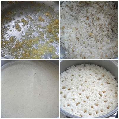como fazer arroz 