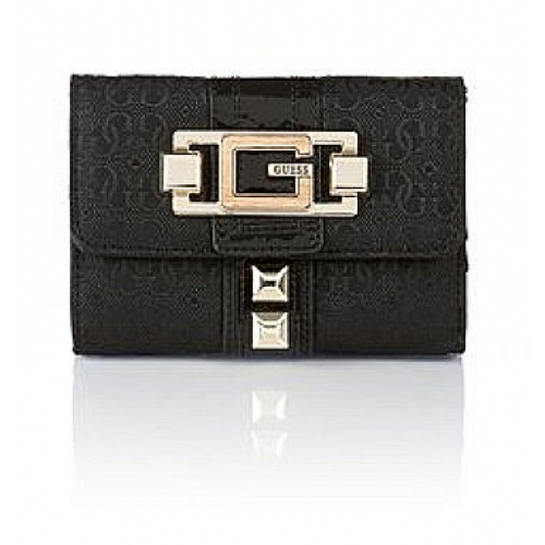 BeautyShine Boutique: GUESS CALGARY SLIM SLG WALLET (BLACK) - WITH GIFT BOX