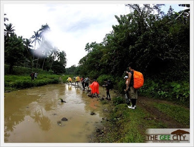 Crossing the river