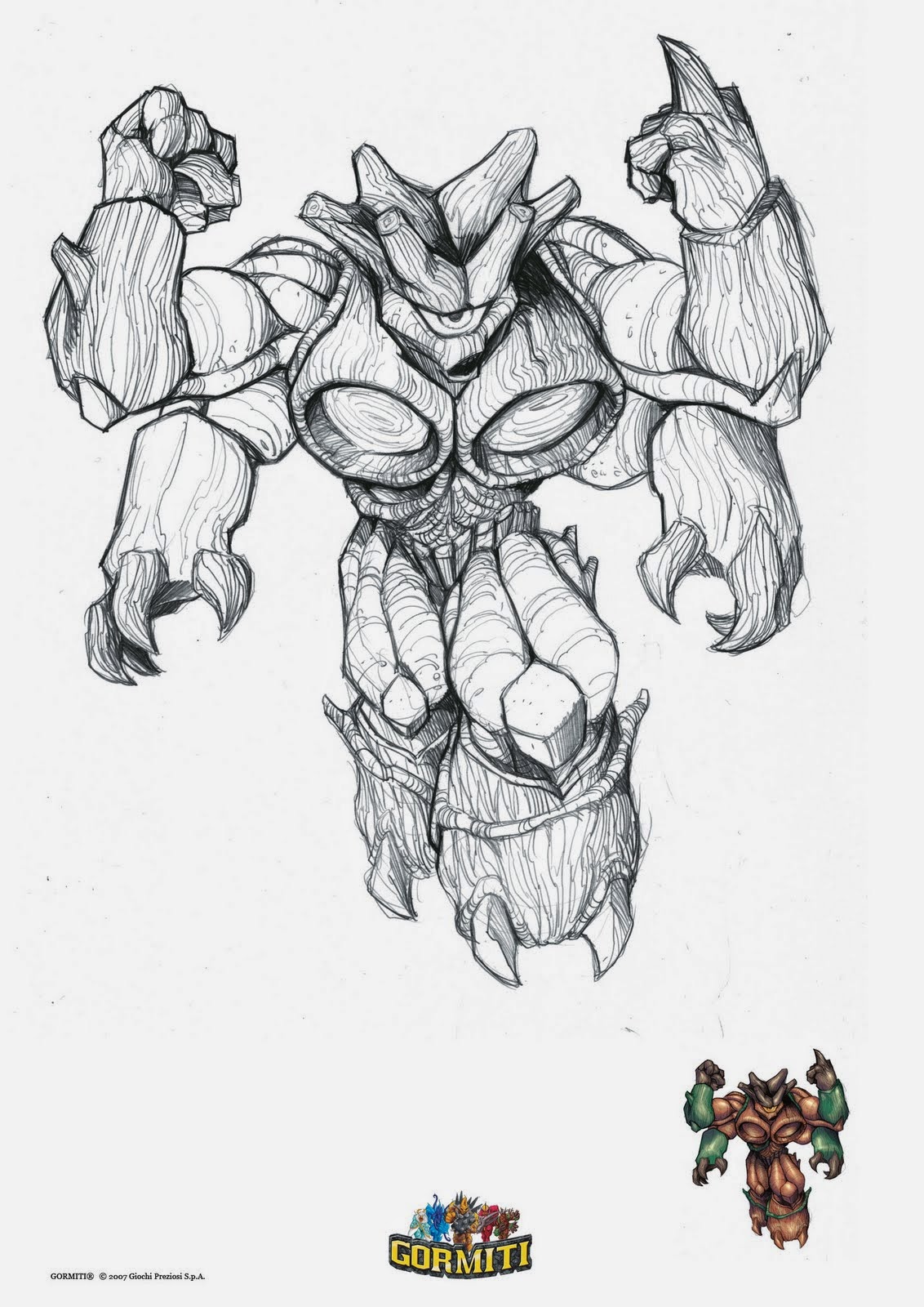 The Printing and Coloring Wizard: Gormiti coloring pages 01