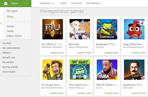 How to Find Upcoming and New Released Android games on Google Play