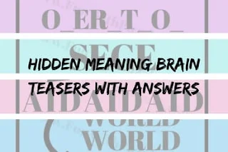 Rebus Puzzles in English for Teens with Answers | Brain Test