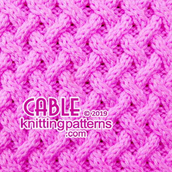 Knitted fabric with cable pattern #cableknitting