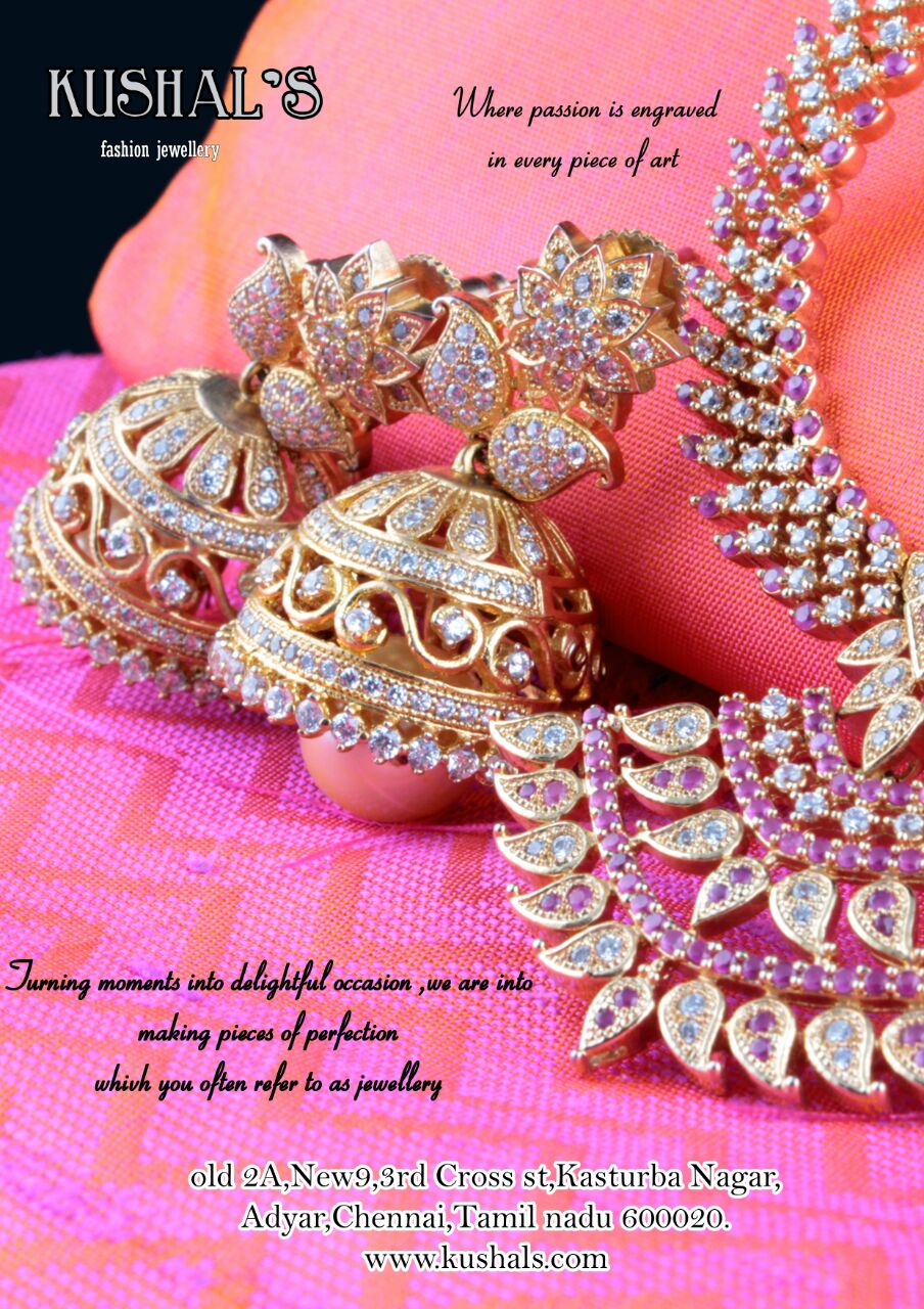 poster design of fashion jewellery