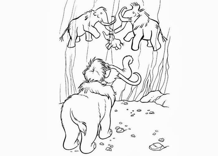 Free Coloring Pages And Coloring Books For Kids Ice Age