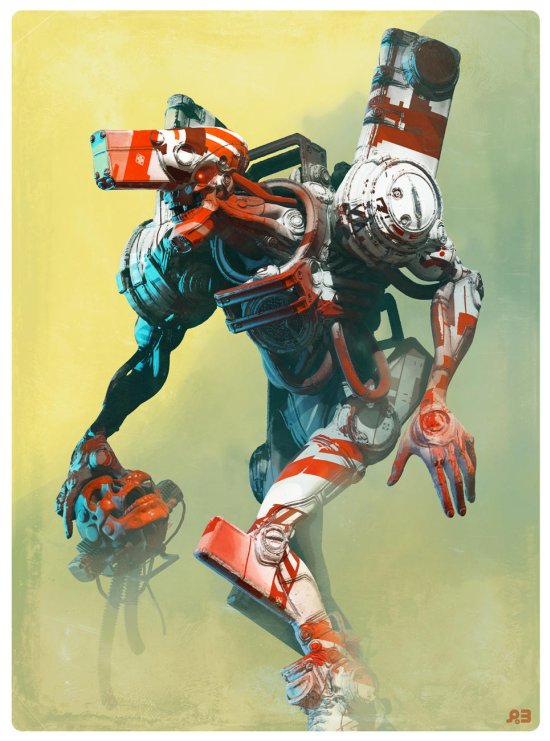 Pascal Blanche deviantart arte ilustrações ficção científica universo espacial alienígenas
