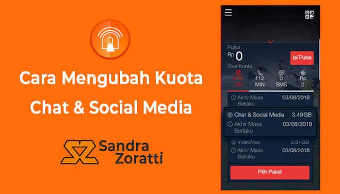 Cara Mengubah Kuota Chat Menjadi Kuota Internet Semua Operator