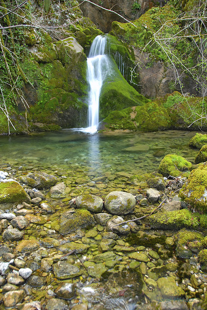 cascada agua critalina afluente rio sella asturias