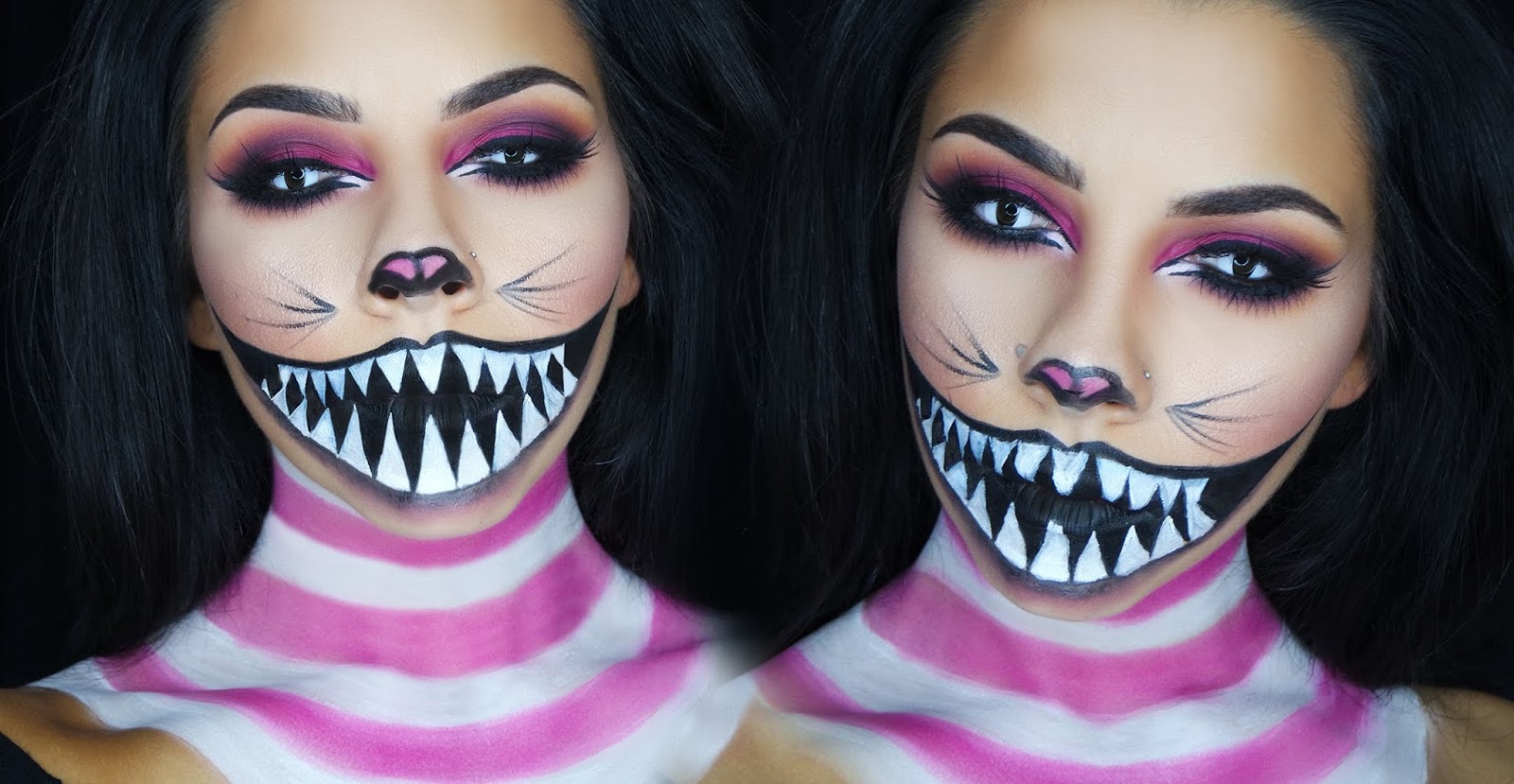 Easy And Cute Cat Halloween Makeup Ideas 2017 Cheshire Kitty Cat