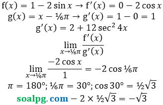 bahas limit trigonometri hospital