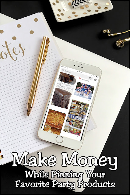 Make a little extra money for some family fun by pinning your favorite party products.  It's easy, it's fun, and it's money to allow you to pay bills or play with the kids.