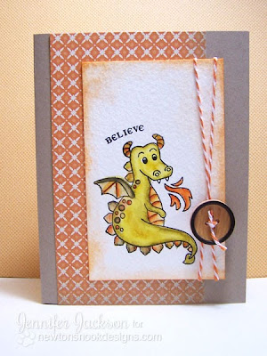 Dragon Card for Newton's Nook Designs Inky Paws Challenge #3