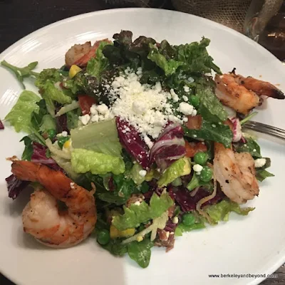 chopped shrimp salad at Jasper’s Corner Tap and Kitchen at Hotel Spero in San Francisco, California