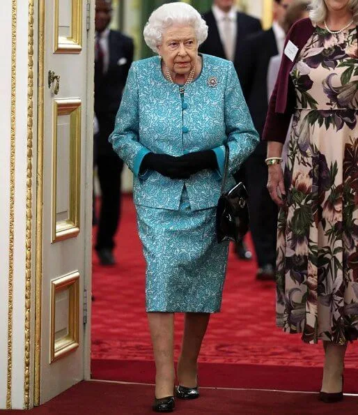 Queen Elizabeth II, as Patron of Cruse Bereavement Care, attended a reception held at St James's Palace in London