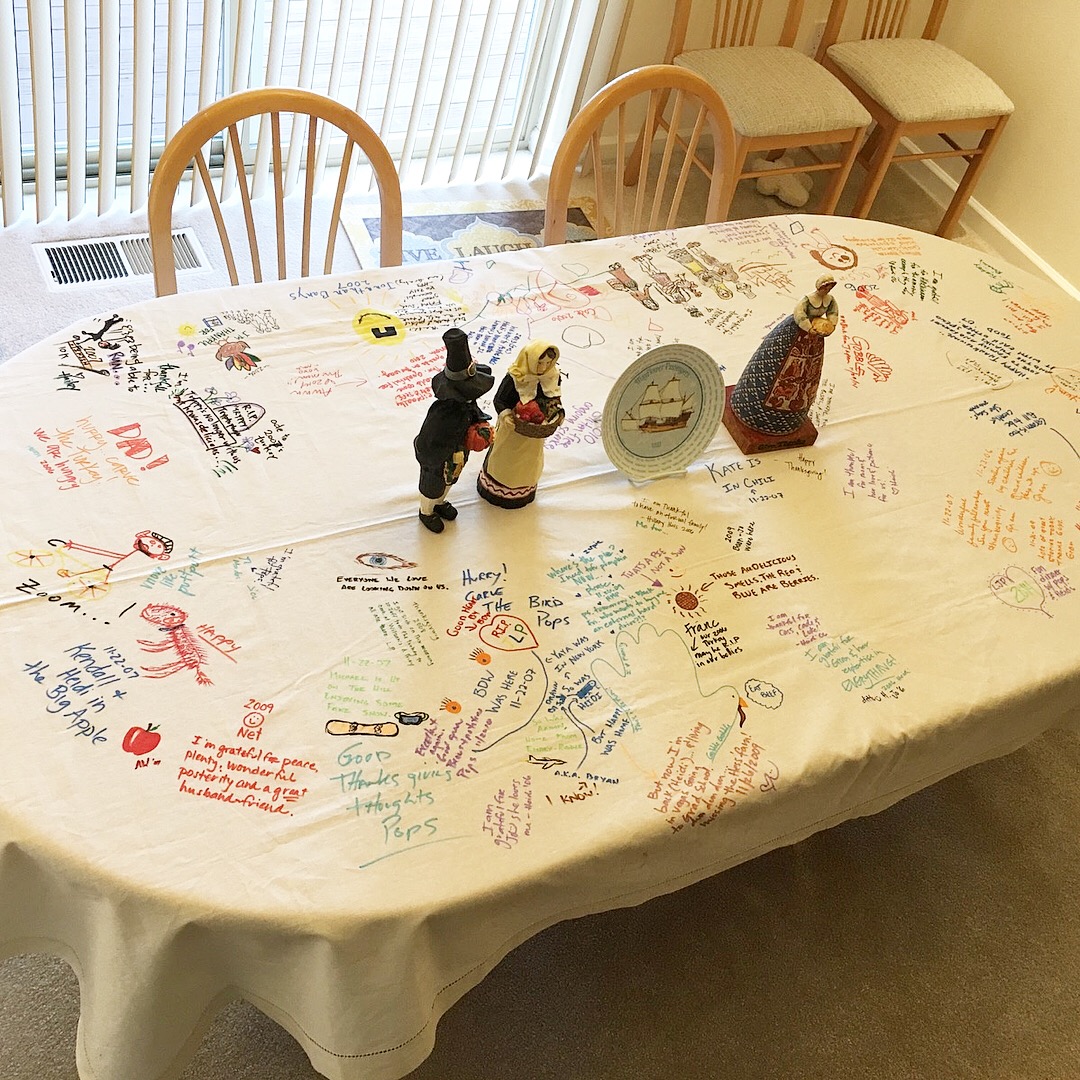 Our Family's Chore-time Adventures: Thanksgiving Tablecloth