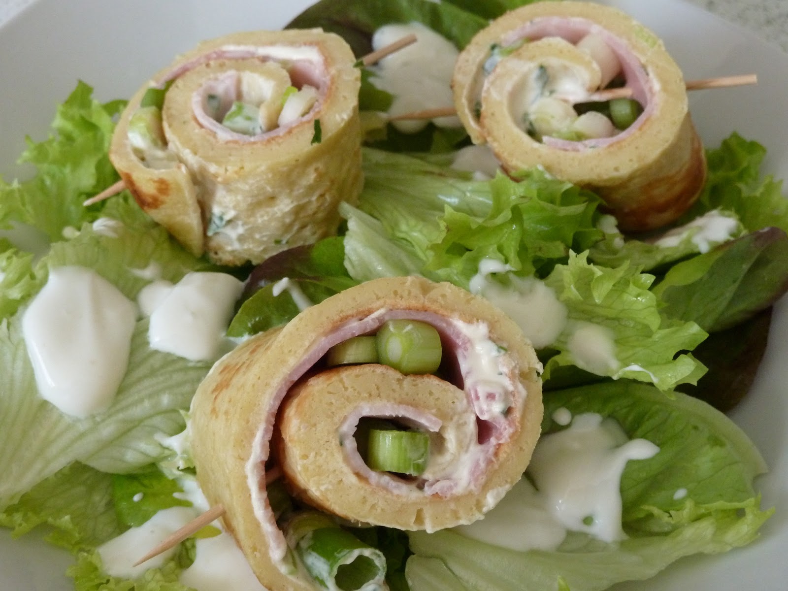 Schinken Pfannkuchenrollen — Rezepte Suchen