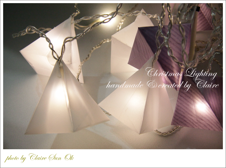 Claire's paper craft Vellum Lighting