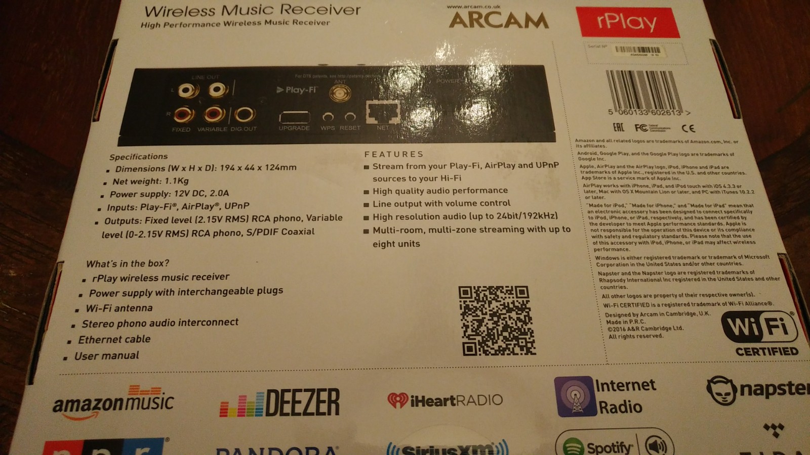 Arcam rPlay Hi-Res Music Streamer Photo #2244239 - US Audio Mart