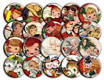 Buttons for Christmas Stockings, Gifts, Tags, Party Favors or for Wearing!