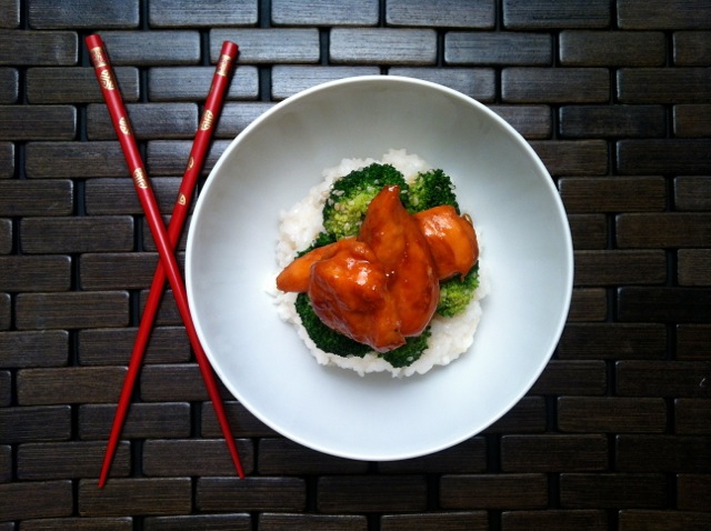 Chicken Teriyaki with Sesame Seed Broccoli and Sticky Rice