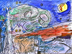 starry night watercolor rl arts