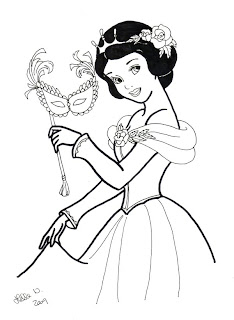snow white printable coloring pages