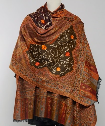 Designer Shawls Collection 2013-2014 | Winter Shawls And Wraps ...