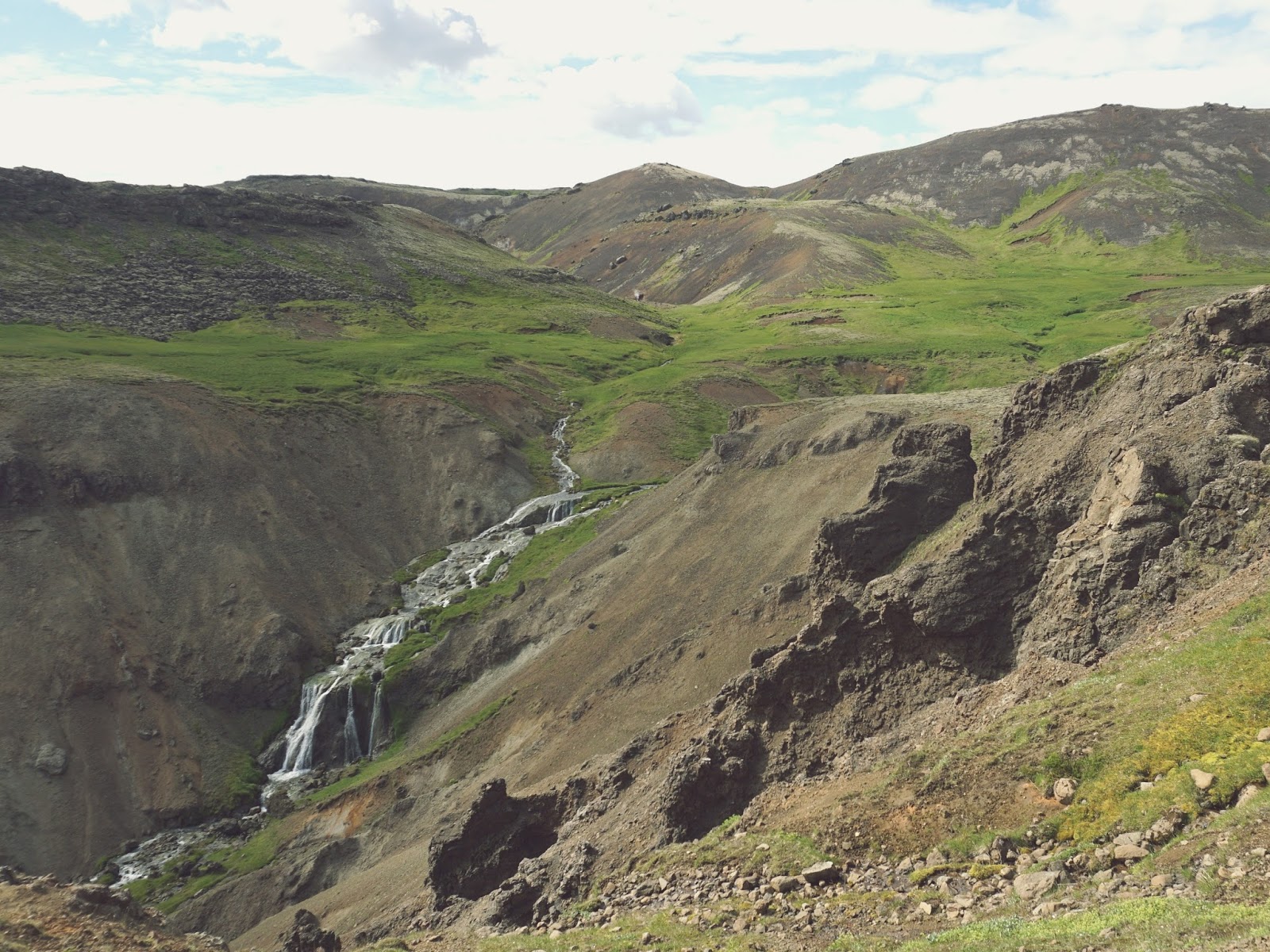 wodospad, Reykjadalur, Islandia, Południowa Islandia, panidorcia, blog, blog o Islandii, wakacje w Islandii, Islandia zwiedzanie, gorące źródła, pola geotermalne