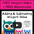FREE Lesson Plan for Adding & Subtracting Integers