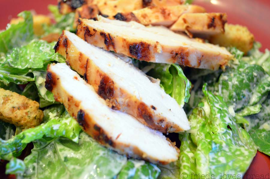 Frieda Loves Bread: Grilled Chicken Caesar Salad