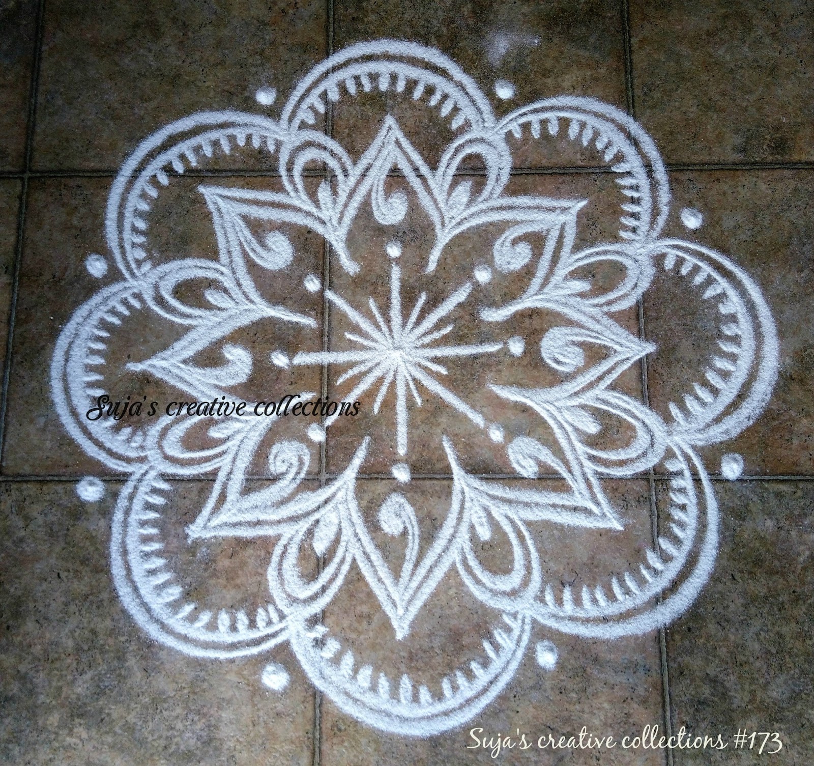 Suja's Creative Collections Flower Kolam Designs