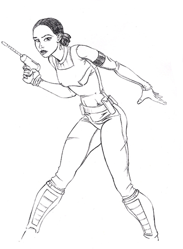 padme clone wars coloring pages - photo #11
