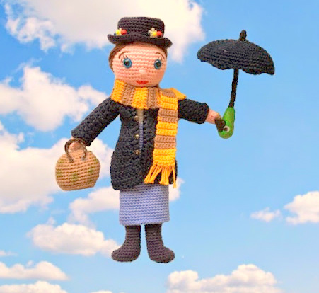 amigurumi Mary Poppins Free Crochet Pattern