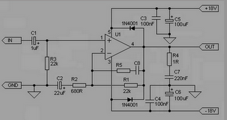 ELECTRONIC CIRCUIT DIAGRAM | ELECTRO SCHEMATIC: 14W AUDIO AMPLIFIER