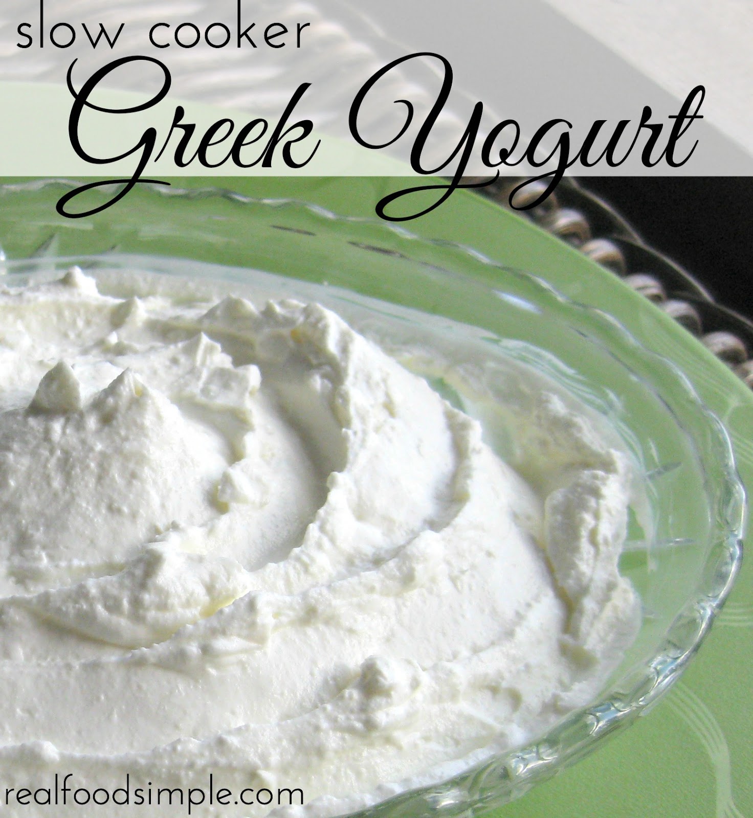 slow cooker greek yogurt | realfoodsimple.com