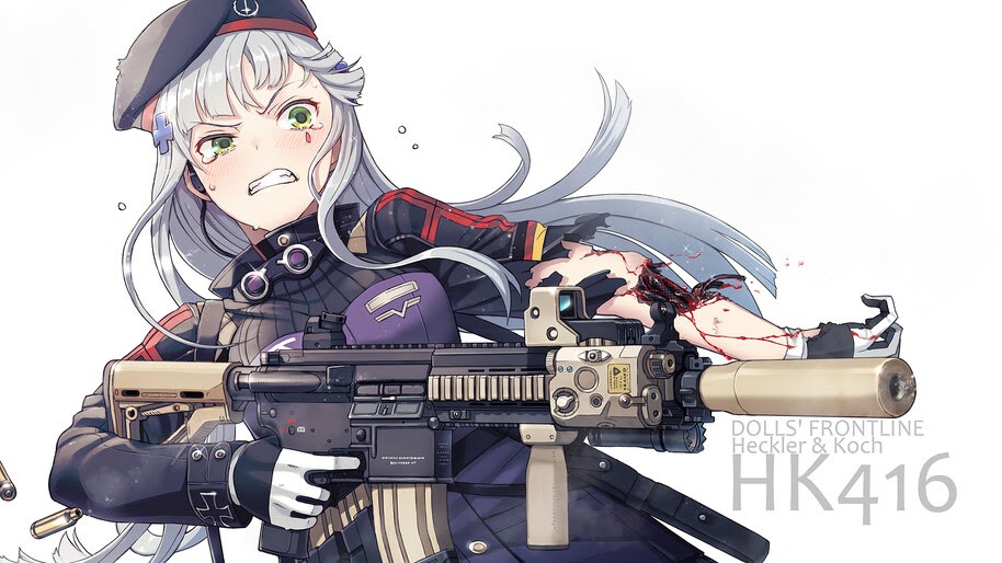 Anime, Girls Frontline, HK416, Rifle, 4K, #6.1107