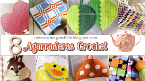 8 Patrones de Agarraderas Crochet