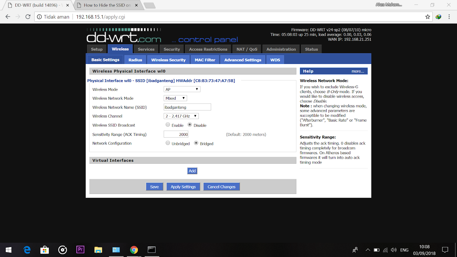 Cara Konfigurasi Access Point Linksys