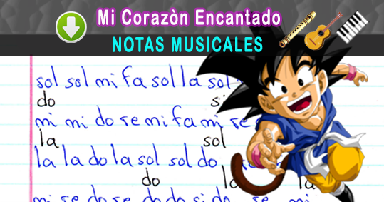 Mi Corazon Encantado - Dragon Ball GT Letra Chords - Chordify