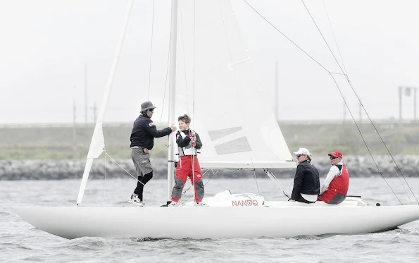 Crown Prince Frederik  and his son Prince Christian attended the Danish Open Dragon Sailing Championship. Crown Princess Mary and her children Princess Isabella, Prince Vincent and Princess Josephine visited the Dragor harbour. Princess Mary style fashion wedding dress a new spring summer 2016 new dress