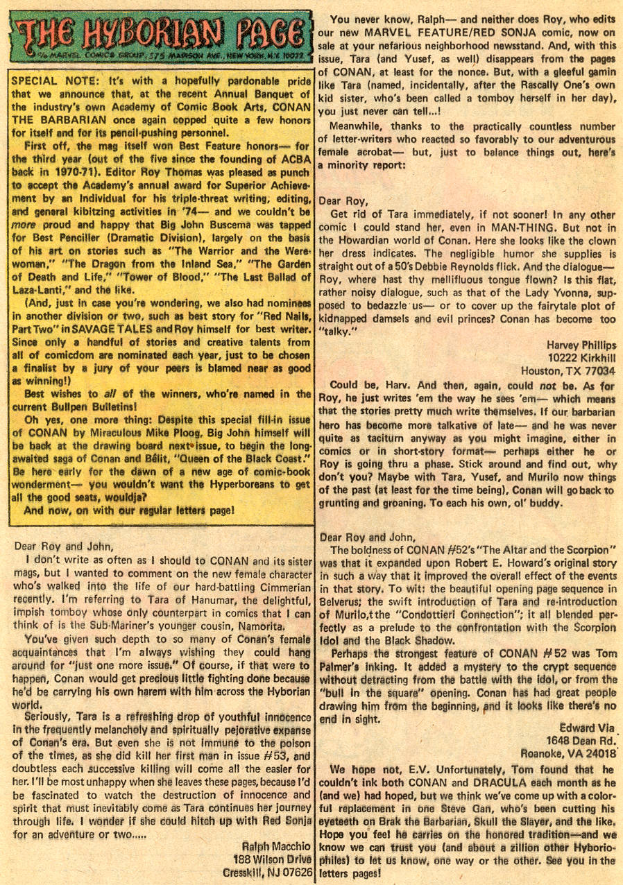 Read online Conan the Barbarian (1970) comic -  Issue #57 - 21