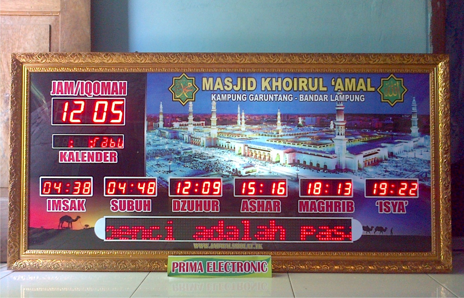 Daftar Harga Jam Digital Masjid Toko Jadwal Sholat Digital Abadi